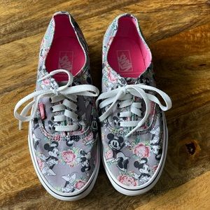 DISNEY x VANS - Minnie Mouse Floral Sneakers (Pink/Gray) size 8